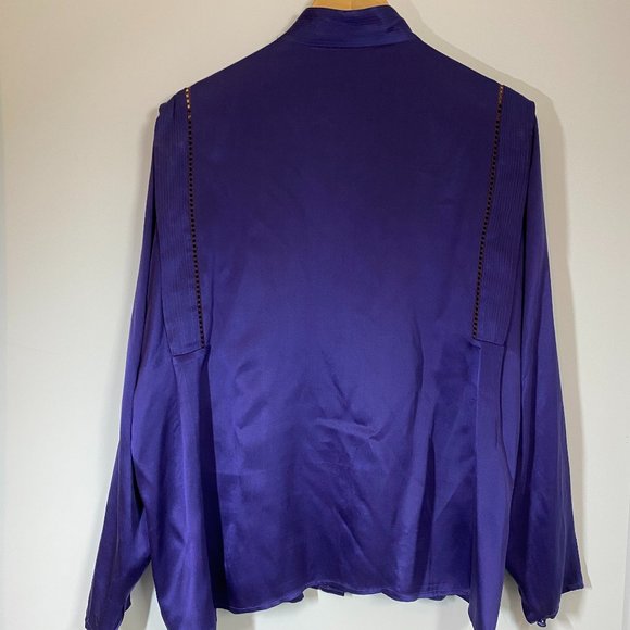100% Silk Vintage Marc Allan Blouse - Picture 12 of 12